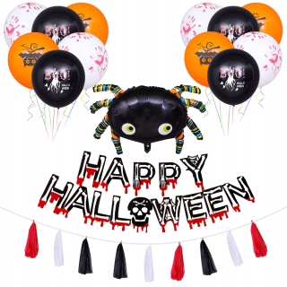 Balóny na párty - 1 Sada Halloween Skull dekorácie