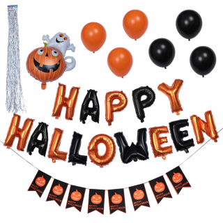Balóny na párty - 1 sada písmen pre Halloween balóny sada s fóliou