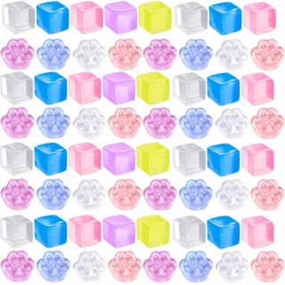 100 ks TRANSPARENTNÁ MOCHI SQUISHY FIDGET GNIOTKI POP IT GNIOTEK
