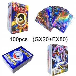 Bábika - 100ks 95 GX + 5 Mega karty Pokemon karty Holo FL
