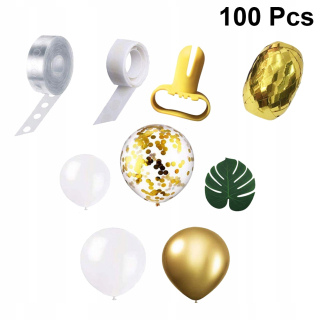 Balóny na párty - 100 ks v 1 sade latexového motívu s havajským motívom