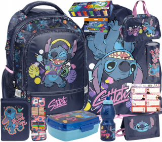 Lilo and Stitch Paso viackomorový školský batoh Shades of purple, Shades of blue, Multicolor 19 l