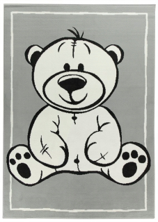 Koberec do detskej izby - 140x200 cm Grey Detský koberec Detský misií Teddy Bear