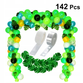 Balóny na párty - 142pcs v 1 set jungle motív latexové lopty