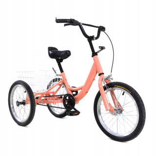 16-palcová jednorýchlostná detská trojkolka (oranžová)