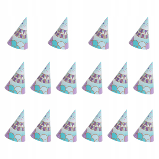 Párty klobúk - 16pcs Printing Party Hats Party Cap Pre