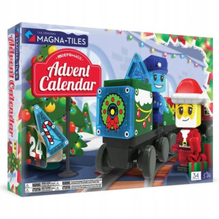 MAGNA-TILES microMAGS adventný kalendár s 34 dielikmi