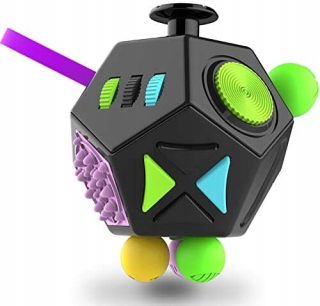 Antistresová kocka - 2 ks Nekonečno Cube Fidget Hračky (Czarne Niej Žiadne