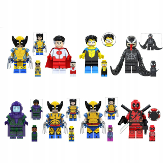2024 NOVÉ Stavebné bloky Figúrka DEADPOOL 3 A WOLVERINE SET 8