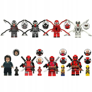 2024 NOVINKA Blocks figúrka Deadpool + mini Wolverine SET 8 KS