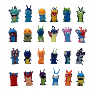 Rozprávková postavička - 24ks Slugterra Mini PVC Obrázok Figurine Toy