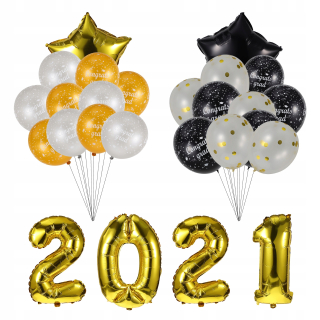 Balóny na párty - 26 kusov 2021 balóniky pri príležitosti promócie