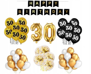 Balóny na párty - 30. narodeniny tridsať balóny ozdoby nastavený
