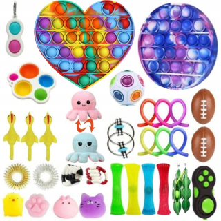 POP IT - 33xpopit Pop To Bubble Fidget Antistresový set