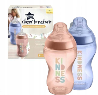 Fľaša na kŕmenie Tommee Tippee 340 ml, cumlík 3 m