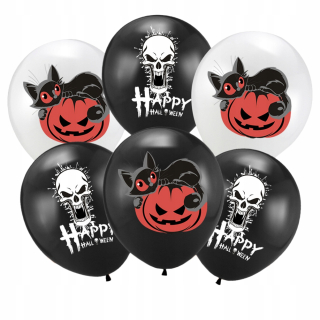 Balóny na párty - 37pcs Party Balloon Suit Skull tekvice Cat