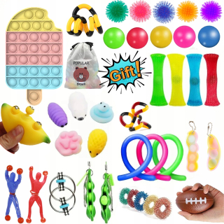 POP IT - 39pcs Fidget Bubble Hračky Set pre deti