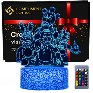 3D LED USB nočná lampa Five Nights at Freddy's