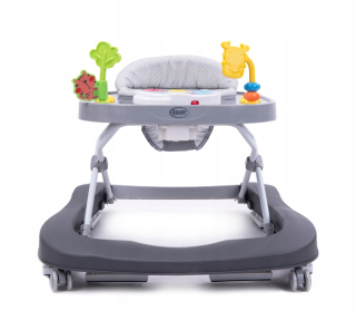 Detské chodítko - 4 dieťa Walker Walk'n tlačiť tmavošedú