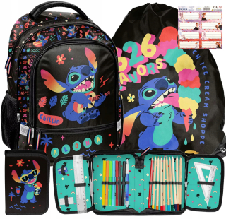 PASO STITCH ŠKOLSKÝ SET BATOH TAŠKA DISNEY PUZDRO PRE DIEVČATÁ