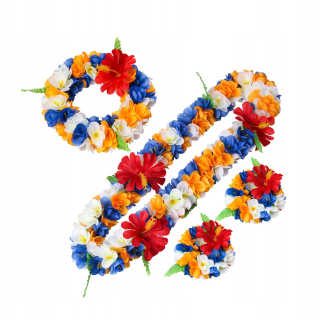 Párty Girlandy - 4ks Havajské Leis Party Thicken Garland Art