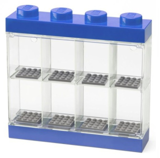 LEGO kontajner na minifigúrky modrá + figúrka