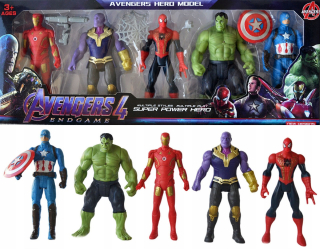 Akčná figúrka, postavička - 5 Čísla Avengers Hulk Thanos Captain svieti