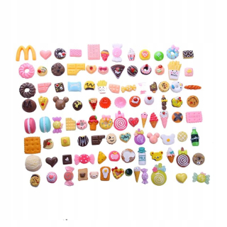 Bábika Barbie - 50ks Mini Food Charming Doll Príslušenstvo