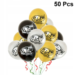 Balóny na párty - 50ks 12 palcov Eid Mubarak Printing Balloons obľúbených