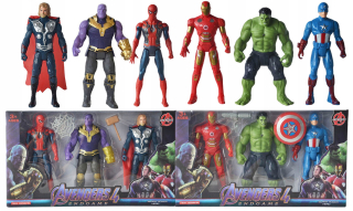 Akčná figúrka, postavička - 6 Čísla Avengers Hulk Spiderman Kapitán Lights