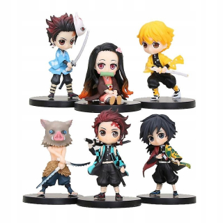 Zberateľská figúrka - 6 ks / set Anime Demon Slayer Kimetsu No Yaiba
