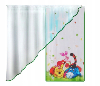 Záclony do detskej izby - A Detské Cubusie Kubuś Puchatek Disney 300x140