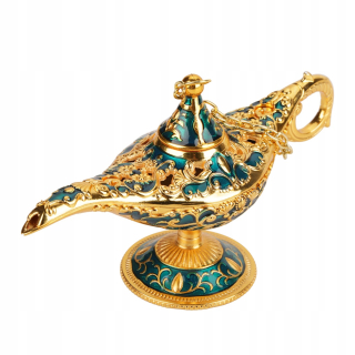 KREATÍVNA ALADDINOVÁ DEKORÁCIA MAGICKÁ MODRÁ LAMPA
