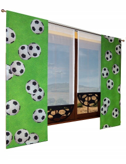 Záclony do detskej izby - AB-29 Súprava pre mládež loptičky 240x180