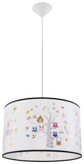 Luster do detskej izby - Tienidlo lampy závesné pre dieťa sovy deti vedených