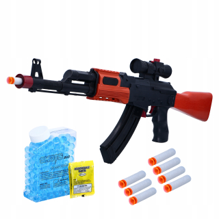 Detská zbraň - AK 47 Rifle Gel Balls Arrows 2in1