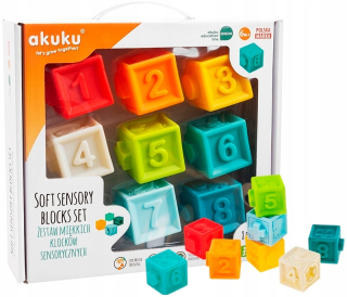 Zvukova hračka - ACKUKO mäkké Senzorické podložky Sensors 0m + 8ks