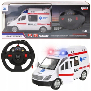 Auto na diaľkové ovládanie - Ambulancia diaľkovo ovládané ambulancie svetla zvukom