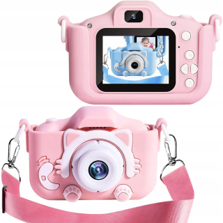 Digitálny fotoaparát pre deti, detská fotoaparát mačiatko