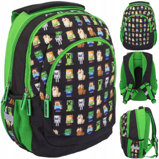 Aktovka, školská taška -  ASTRA BACKPACK Školská taška Minecraft Original