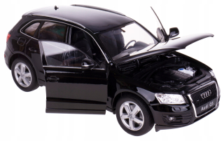Autíčko pre deti - KOVOVÝ MODEL AUDI Q5 WELLY 1:24 ČIERNY NOVÝ !!!