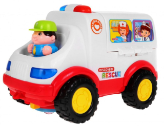 Auto sanitka s pacientom záchrannej doplnkami 836