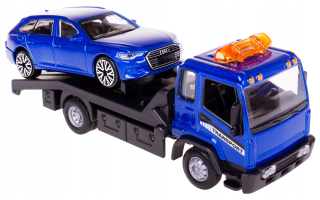 Autíčko pre deti - Auto Laweta odtahovka + Audi A6 Bburago 1:43 nebesá