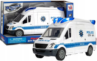 Polícajné autíčko - Police Auto Policajné Van Pohon Light Sound
