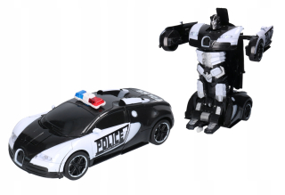 Auto na diaľkové ovládanie - Auto robot na rádiovom políciu 3383