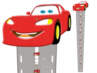 Meter na meranie výšky detí - Auto Viper tvrdý kopček rastu pre deti