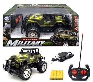 Auto na diaľkové ovládanie - AUTO na diaľkové ovládanie USB nabíjačka SUV Military