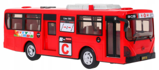 Detský autobus, trolejbus - Auto Mestský autobus s ľahkými pohon + Sounds