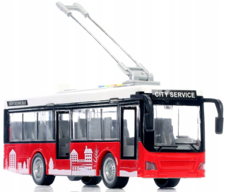 Detský autobus, trolejbus - Bus Trolejbus Trajtek otvárateľné Plastic Door
