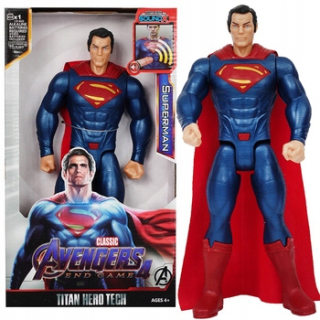 SUPERMAN VEĽKÁ POHYBLIVÁ INTERAKTÍVNA POSTAVIČKA 30 cm